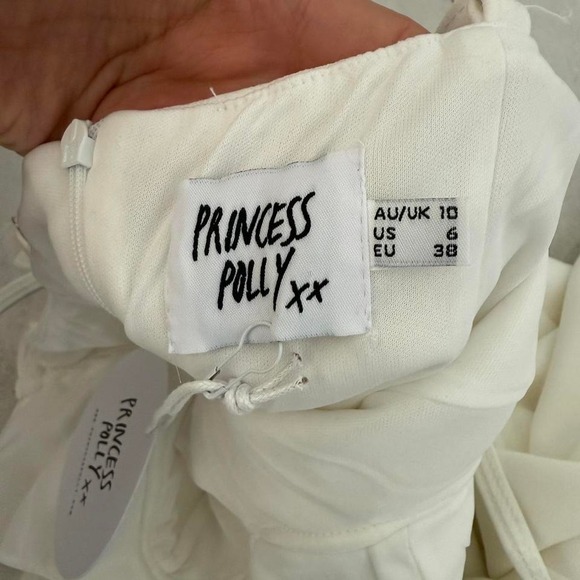 NWT White mini dress from Princess Polly - Picture 8 of 8